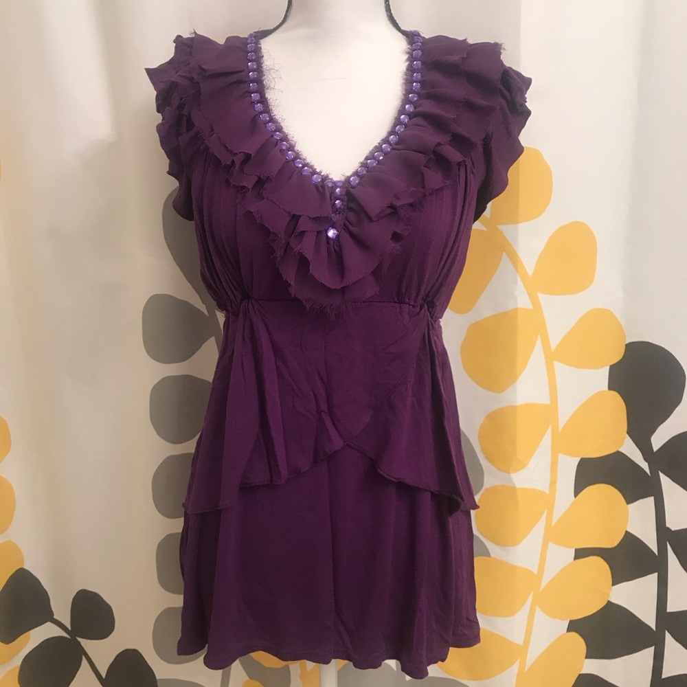 ❣️FORLA PARIS PRETTY RUFFLE TOP❣️